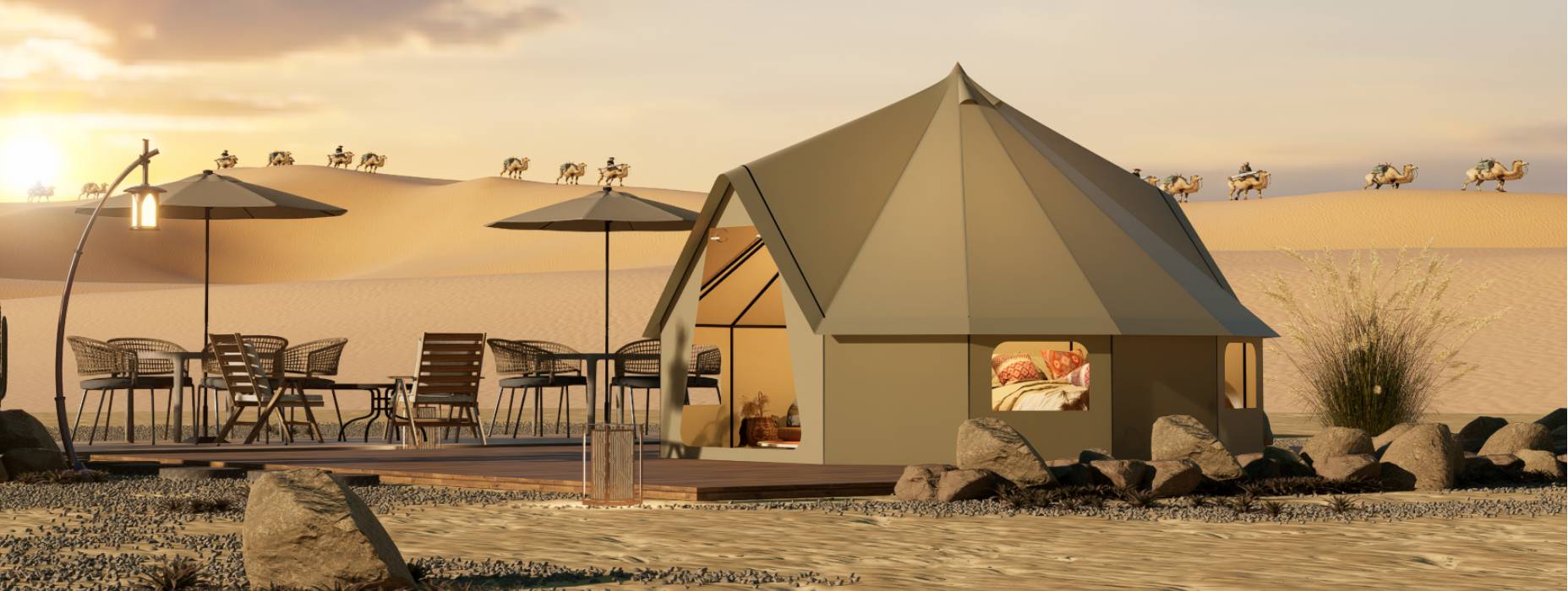 鹰手营子矿区露营酒店帐篷产品